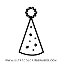 party hat coloring page ultra coloring pages