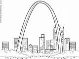 Louis Arch St Coloring Pages Kids sketch template