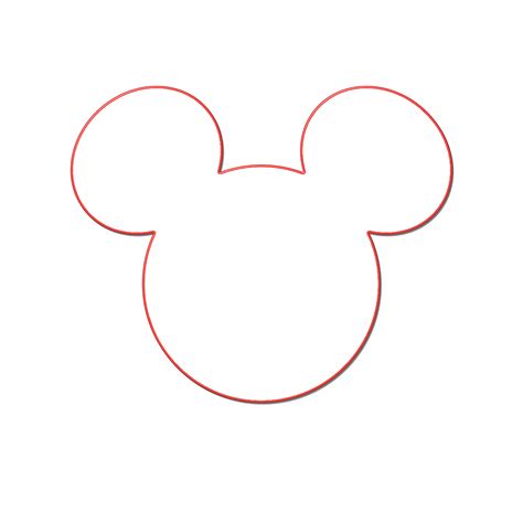 small mickey mouse ears template clipart