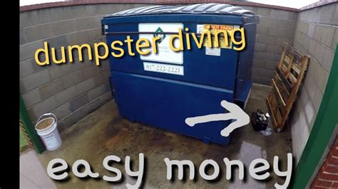 dumpster diving   rain   finding good stuff youtube