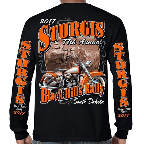 2017 sturgis vintage classic long sleeve t shirt biker