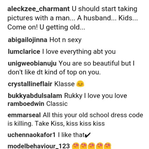 fan tells rukky sanda start taking pictures with a man you are getting older information