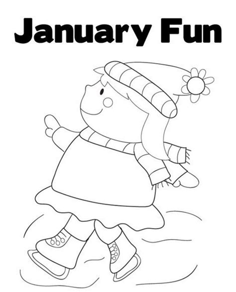 january coloring pages printable sketch coloring page
