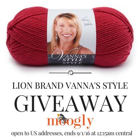 fall in love with lion brand vanna s style giveaway on moogly moogly