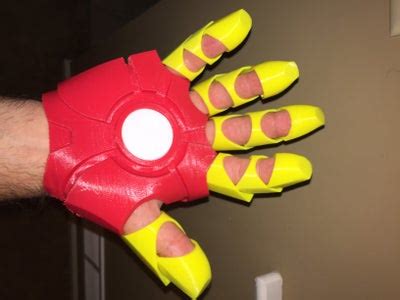 printed iron man gauntlet  steps  pictures instructables