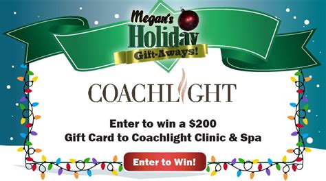 megans holiday gift  day  coachlight clinic spa whocom