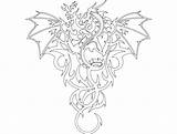 Dxf Dragon 3axis Wall  sketch template