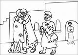 Prodigal Parable Prodigue Fils Lost Prodigo Pródigo Colorier Orthodox Ebibleteacher Cristianas Prodical Nativity Returns Stewardship Flipcharts sketch template