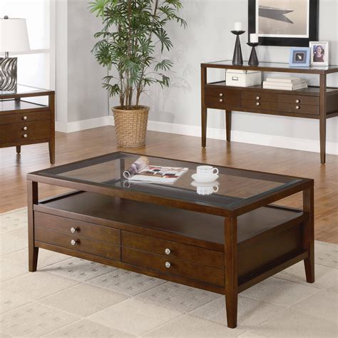 The 30 Best Collection Of Glass Top Display Coffee Tables With Drawers