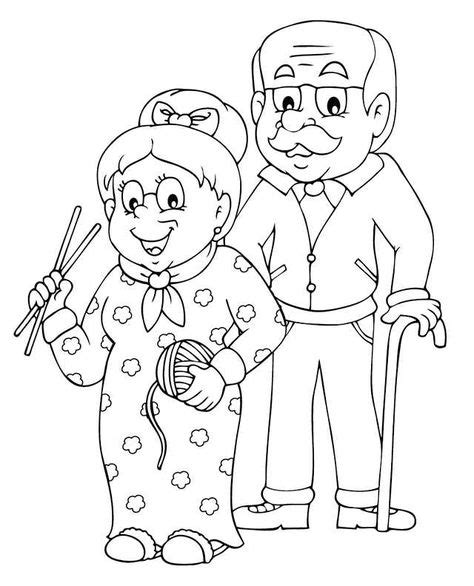 printable grandparents day coloring pages family coloring pages