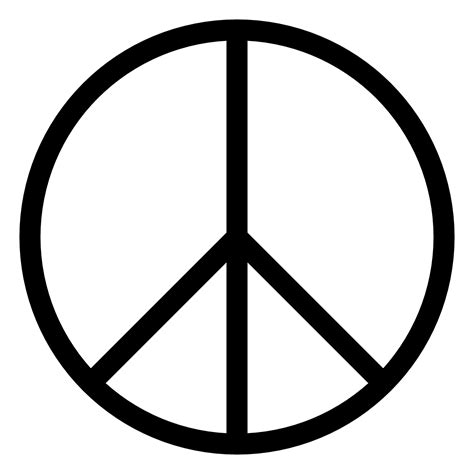 peace sign printable clipart