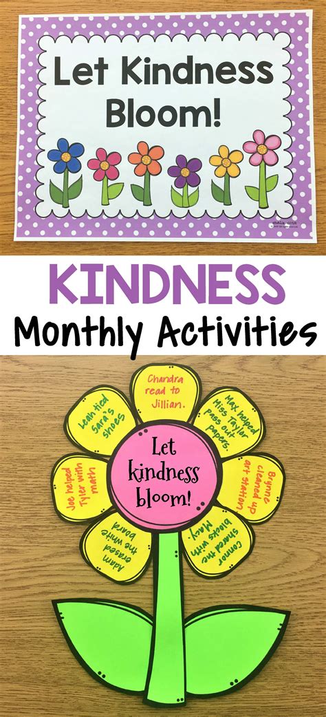 kindness activities monthly kindness activities  posters