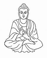 Buddha Clipart Clip Drawing Buddhism Siddhartha Outline Logo Budda Easy Lord Coloring Zen Template Fireworks Gautam Clipground Pages Goutham Cliparts sketch template
