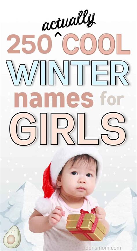 winter names  girls cold weather winter holidays