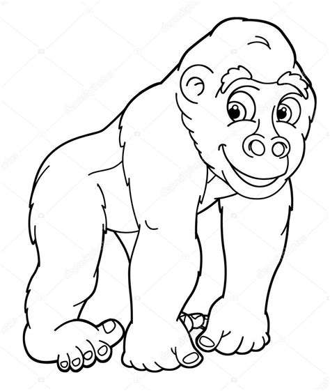 angry gorilla drawing  getdrawings