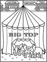 Circus Pages Coloring Printable Tent Popcorn Kids Colouring Book Color Getcolorings Popular Big Top Coloringhome Library Clipart Print sketch template