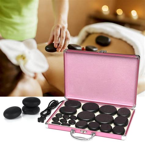 ราคา 20x Professional Set Of Hot Basalt Stone Massage Therapy With