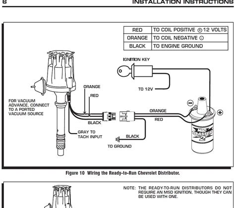 msd distributor wiring diagrams schematics  pro billet diagram  msd distributor wiring
