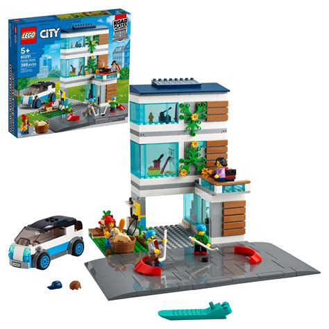 lego city family house  building toy  kids  pieces