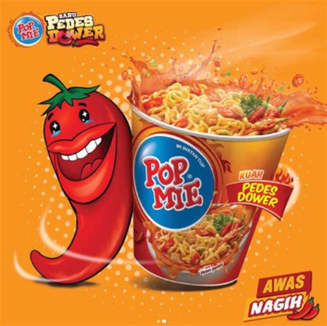 pop mie instant cup pedes dower  toko indonesia