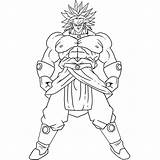 Broly sketch template