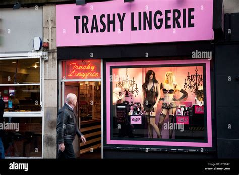 trashy lingerie shop on old compton street soho london selling stock