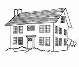 Coloring Pages House Printable Kids Houses sketch template