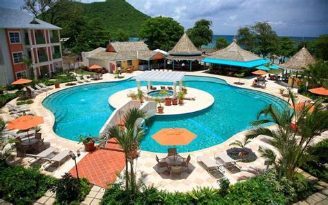 bay gardens beach resort spa gros islet st lucia caribbean