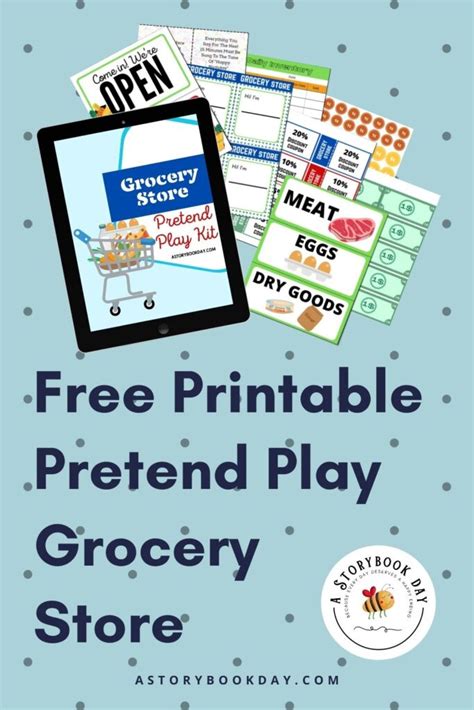 grocery store dramatic play printable  lupongovph