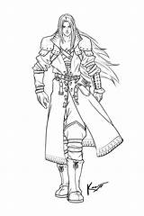 Sephiroth Deviantart sketch template