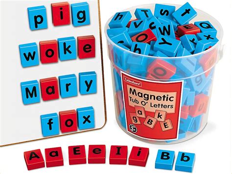 lakeshore magnetic tub  letters   uppercase lowercase