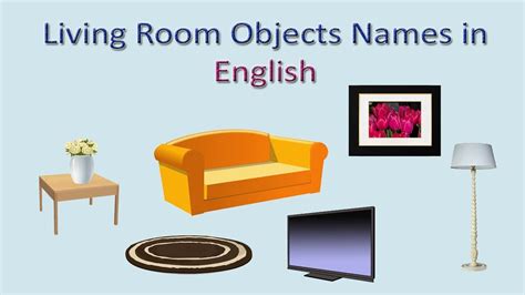 living room objects names  english living room english vocabulary