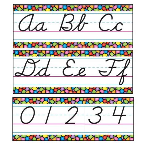 cursive bulletin board letters caipm