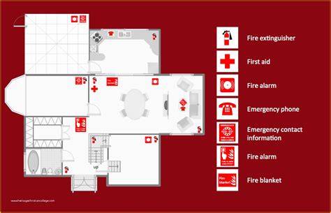 printable fire escape plan template  fire  emergency plans