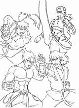 Tekken Lineart sketch template