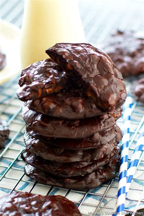 flourless chocolate cookies melissassouthernstylekitchencom
