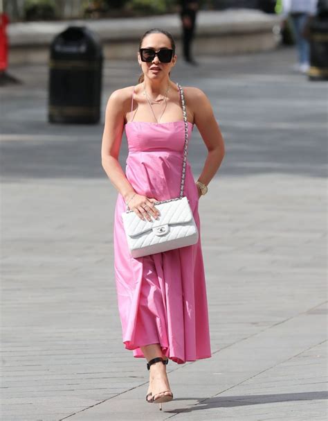 myleene klass is pictured flawless arriving at global