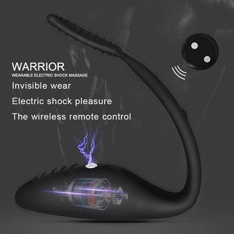 Electric Shock Anal Vibrator For Male Prostate Massage 10m Remote