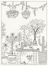 Coloring Garden Secret Pages Getdrawings sketch template