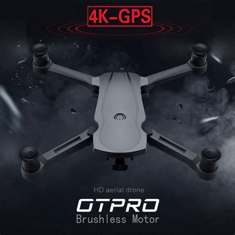 otpro drone professionnel pliable  moteur sans balais gps  avec double camera  jouet de
