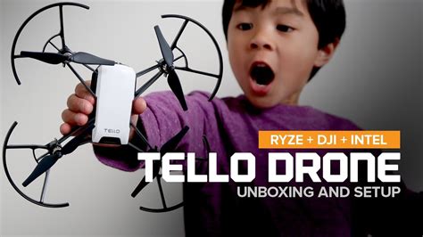 tello drone  ryze robotics unboxing  setup youtube