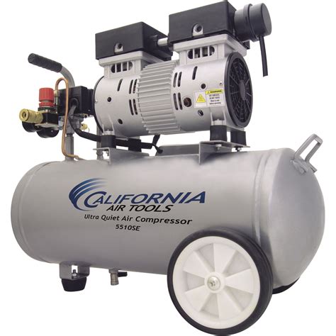 california air tools ultra quiet portable electric air compressor  hp  gallon horizontal