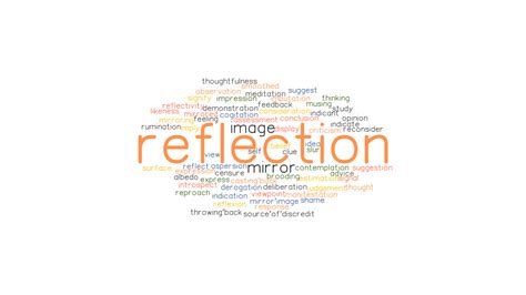 reflection synonyms  related words    word