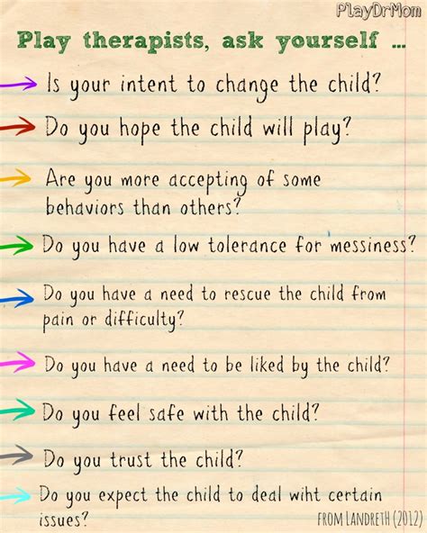 questions child centered play therapists