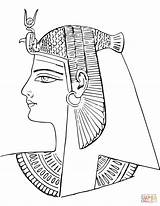 Egyptian Coloring Egypt Ancient Pages Nefertiti Drawing Queen Face Tomb Rameses Iii Color Sheet Mask Death Pharaoh Paper sketch template