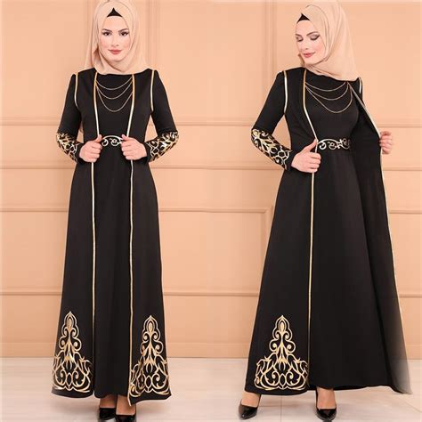 ishowtienda muslim abaya muslim dress 2 pc women tunic and robe kaftan
