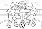 Futebol Coloring Fotbal Colorat Jalkapallo Desene Varityskuvia Colorare Disegni Tulosta sketch template