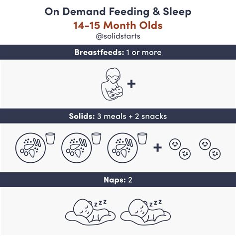 baby feeding schedules  month     months solid starts