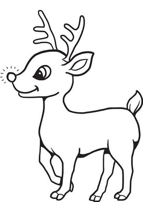 rudolph  red nosed reindeer coloring pages tulamama