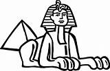 Egypt Sphinx Coloring Clipart Pyramid Pages Egyptian Giza Great Ancient Cleopatra Drawing Joseph Splendor Cartoon Clip Statue Color Wecoloringpage Sphinxes sketch template